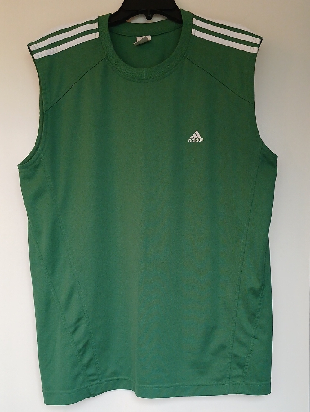 Men’s Adidas Tank Top, Green, Size Large
